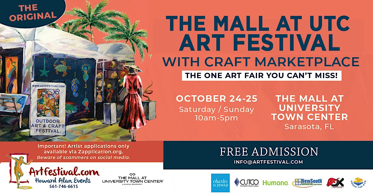 The Mall at UTC Art Festival with Craft Marketplace