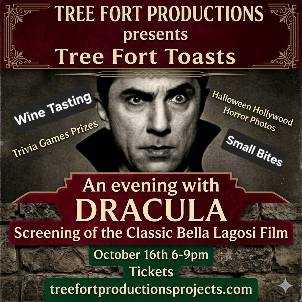 Tree Fort Toasts A Evening With Dracula: A Curate Wine and Film Event