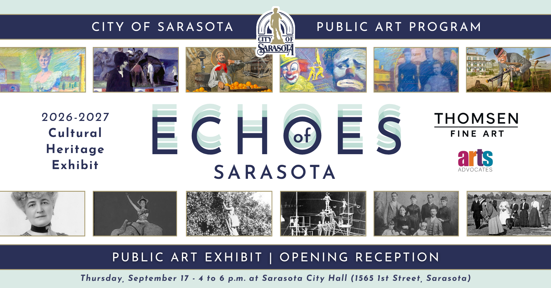 Echoes of Sarasota Opening Reception at City Hall